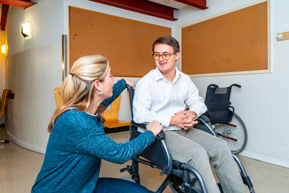 Provider discussing with patient